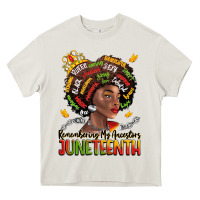 Cream remembering my ancestors juneteenth Heavy Core Tee - LillyAllenDesigns