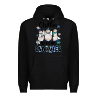 Black Chillin With My Snowmies Premium Hoodie - FaDigitalArtStudio
