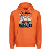 Chillin With My Snowmies Premium Hoodie | Teevron