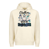 Sandshell Chillin With My Snowmies Premium Hoodie - FaDigitalArtStudio