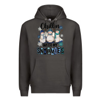 Smoke Chillin With My Snowmies Premium Hoodie - FaDigitalArtStudio