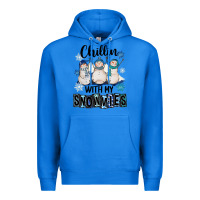 True Royal Chillin With My Snowmies Premium Hoodie - FaDigitalArtStudio