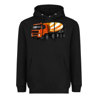 Black cement truck Heavyweight Hoodie - Artiststas