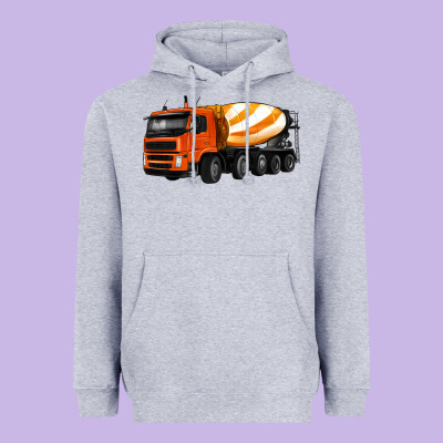 Cement Truck Heavyweight Hoodie Designed By Artiststas