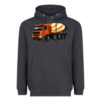Smoke cement truck Heavyweight Hoodie - Artiststas