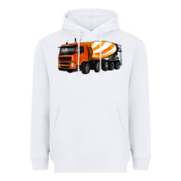 White cement truck Heavyweight Hoodie - Artiststas