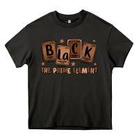 Asphalt black the prime element melanin Heavy Core Tee - LillyAllenDesigns