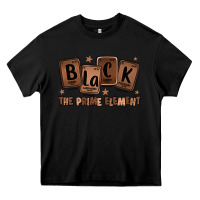 Black black the prime element melanin Heavy Core Tee - LillyAllenDesigns