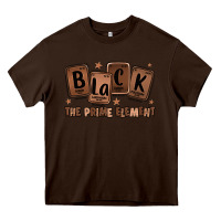 Chocolate Brown black the prime element melanin Heavy Core Tee - LillyAllenDesigns
