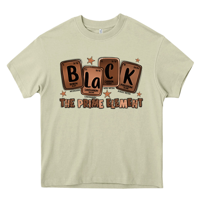 Black The Prime Element Melanin Heavy Core Tee by LillyAllenDesigns | Teevron