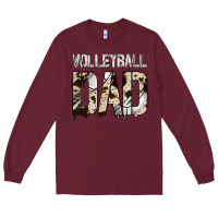 Burgundy no background volleyball dad Long Sleeve Tee - Jasminsmagicworld