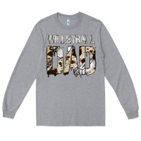 Heather Grey no background volleyball dad Long Sleeve Tee - Jasminsmagicworld