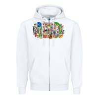 White baseball brother Zipper Hoodie - CowhideDigitalArt