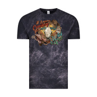 Cloud Black Cowboy wild and free western Vintage Tee - HowdyJamesFarm