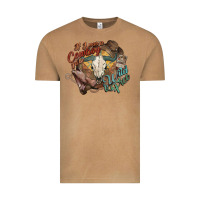 Vintage Camel Cowboy wild and free western Vintage Tee - HowdyJamesFarm