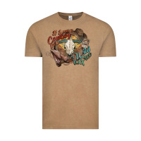 Vintage Coffee Cowboy wild and free western Vintage Tee - HowdyJamesFarm