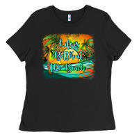 Black life is better at the beach Ladies Tee - Jasminsmagicworld