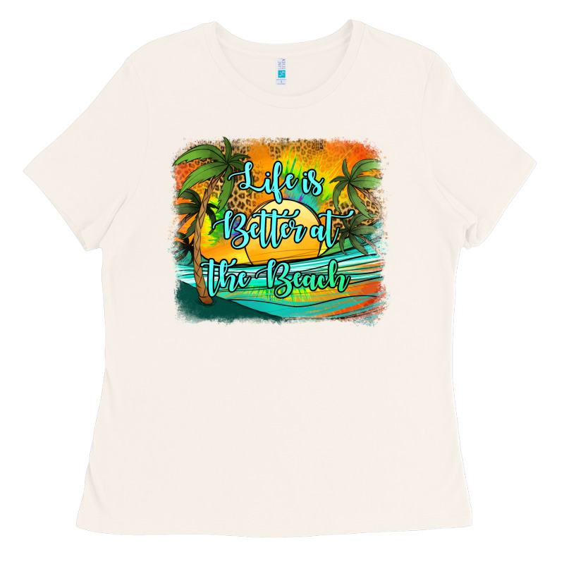 Life Is Better At The Beach Ladies Tee by Jasminsmagicworld | Teevron