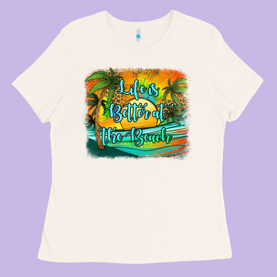 Life Is Better At The Beach Ladies Tee Designed By Jasminsmagicworld