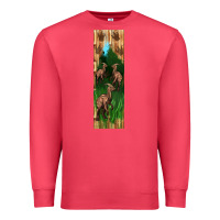 Cardinal dinosaur parasaurolophus pen wrap Premium Sweatshirt - Artiststas