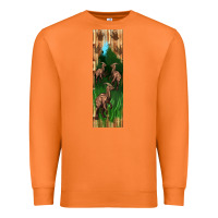 Carrot dinosaur parasaurolophus pen wrap Premium Sweatshirt - Artiststas