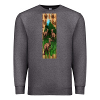 Charcoal Heather dinosaur parasaurolophus pen wrap Premium Sweatshirt - Artiststas