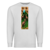 Dove Grey dinosaur parasaurolophus pen wrap Premium Sweatshirt - Artiststas