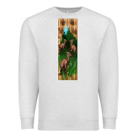 Oatmeal Heather dinosaur parasaurolophus pen wrap Premium Sweatshirt - Artiststas