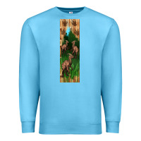 Ocean Blue dinosaur parasaurolophus pen wrap Premium Sweatshirt - Artiststas