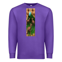 Purple dinosaur parasaurolophus pen wrap Premium Sweatshirt - Artiststas