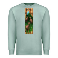 Seafoam dinosaur parasaurolophus pen wrap Premium Sweatshirt - Artiststas