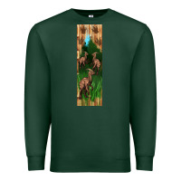 Sports Green dinosaur parasaurolophus pen wrap Premium Sweatshirt - Artiststas