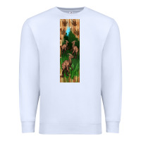 White dinosaur parasaurolophus pen wrap Premium Sweatshirt - Artiststas