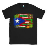 Black Mexico and Puerto Rico flag Classic Tee - texasbilliewilder
