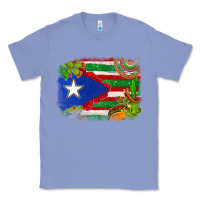 Colony Blue Mexico and Puerto Rico flag Classic Tee - texasbilliewilder