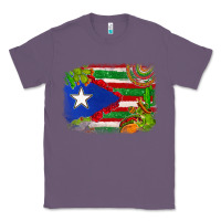 Lavender Mexico and Puerto Rico flag Classic Tee - texasbilliewilder