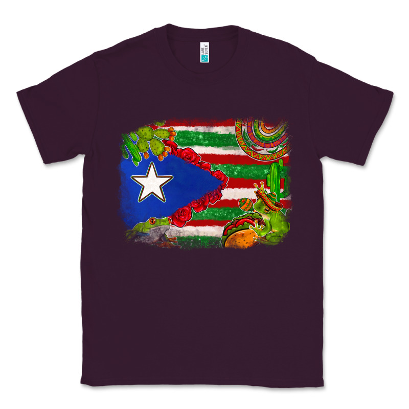 Mexico And Puerto Rico Flag Classic Tee by texasbilliewilder | Teevron