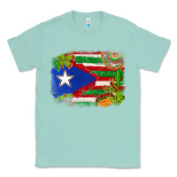 Seafoam Mexico and Puerto Rico flag Classic Tee - texasbilliewilder