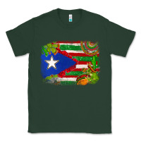 Sports Green Mexico and Puerto Rico flag Classic Tee - texasbilliewilder