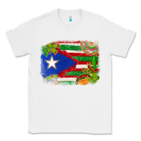 White Mexico and Puerto Rico flag Classic Tee - texasbilliewilder