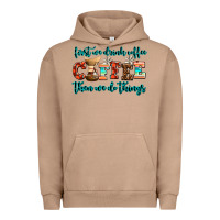 Pigment Burro first we drink coffee then we do things Urban Hoodie - AdoDesignShop