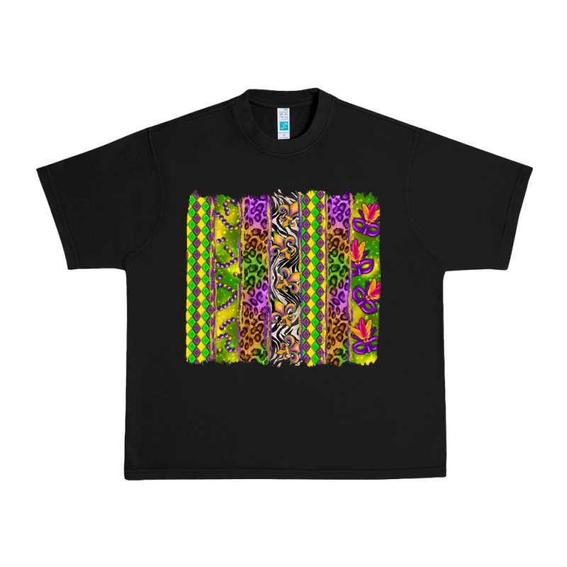 Mardi Gras Brushstroke Urban Heavy Tee by HowdyJamesFarm | Teevron