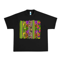 Black Mardi Gras brushstroke Urban Heavy Tee - HowdyJamesFarm