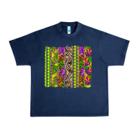 Navy Mardi Gras brushstroke Urban Heavy Tee - HowdyJamesFarm