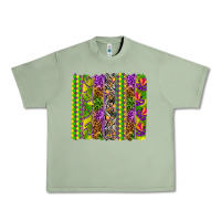 Oil Green Mardi Gras brushstroke Urban Heavy Tee - HowdyJamesFarm