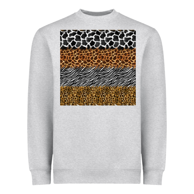 Safari Animals Seamless Pattern Heavyweight Sweatshirt by BundleAndBundleShop | Teevron