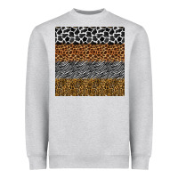 Heather Grey safari animals seamless pattern Heavyweight Sweatshirt - BundleAndBundleShop