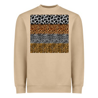 Mushroom safari animals seamless pattern Heavyweight Sweatshirt - BundleAndBundleShop