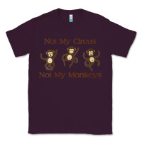 Plum Womens Not My Circus Not My Monkeys Gifts - Funny Political Novelty V- Classic Tee - minhPixels
