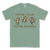 Sage Womens Not My Circus Not My Monkeys Gifts - Funny Political Novelty V- Classic Tee - minhPixels
